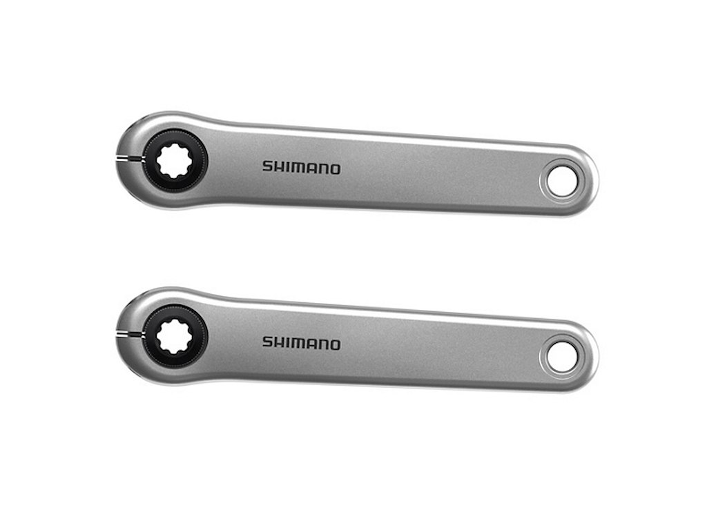 Shimano Steps - Pedalarmset FC-E5000 - 175 mm - Sølv - Uden klinge