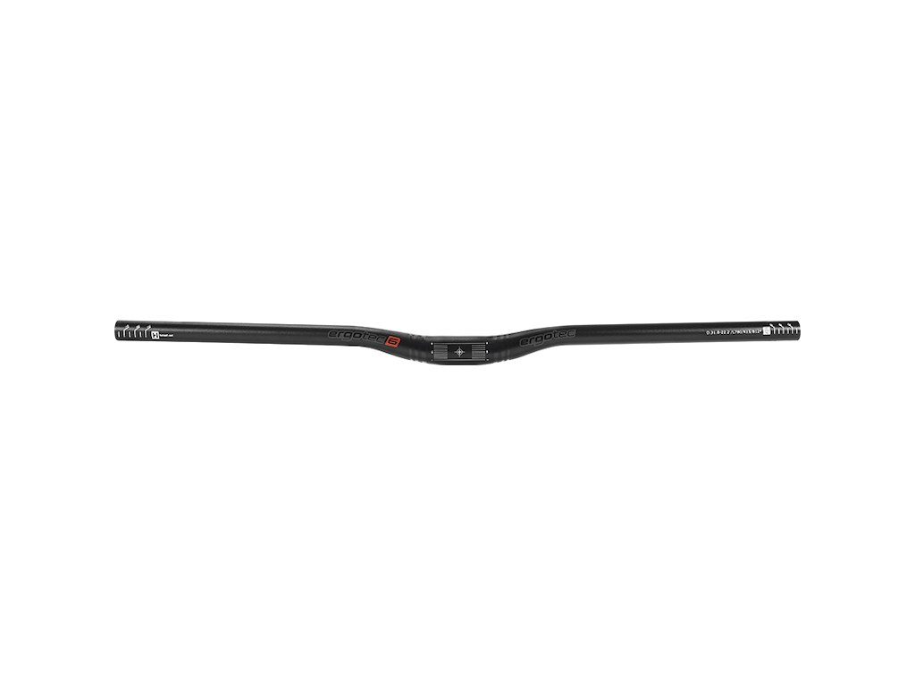 Ergotec Low Riser Bar 15 i MTB ø31,8mm 780mm bred - Safety level 6 - Sort
