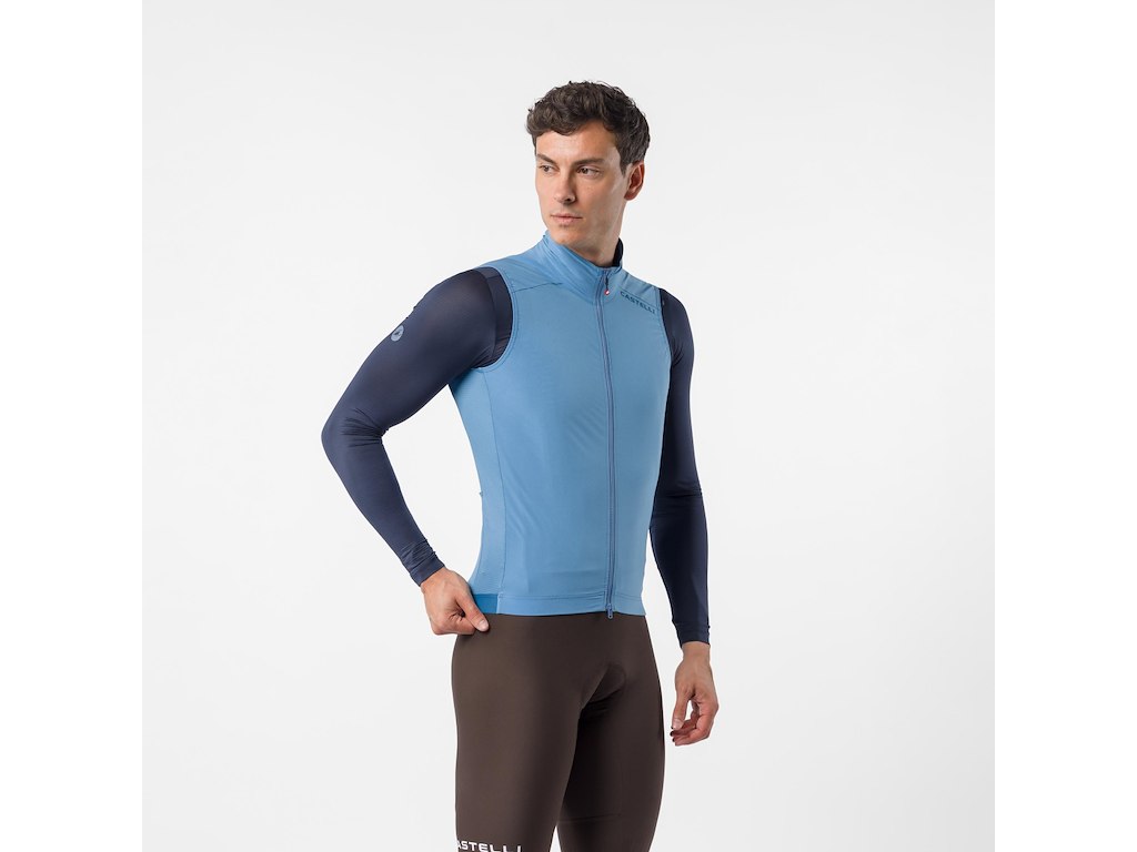 Castelli Espresso 2 Vest - Cykelvest - Herre - Metallic Blue - Str. XS