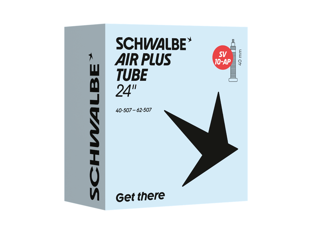 Schwalbe Air Plus slange 24"x1,60-2,50 (40/62-507) med 40mm lang racerventil SV10-AP