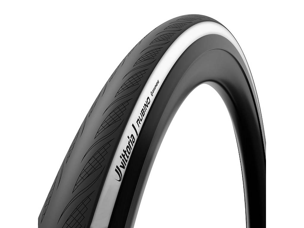 Vittoria Rubino tube road foldedæk 700x28c (28-622) sort/hvid