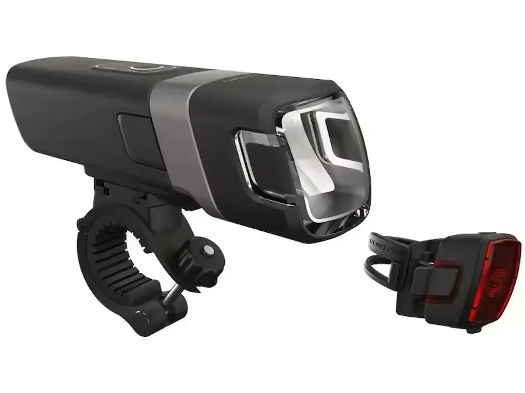 CONTEC DLUX micro power 120 - Lygtesæt - 290 Lumen - LED - Batteri - StVZO - Sort
