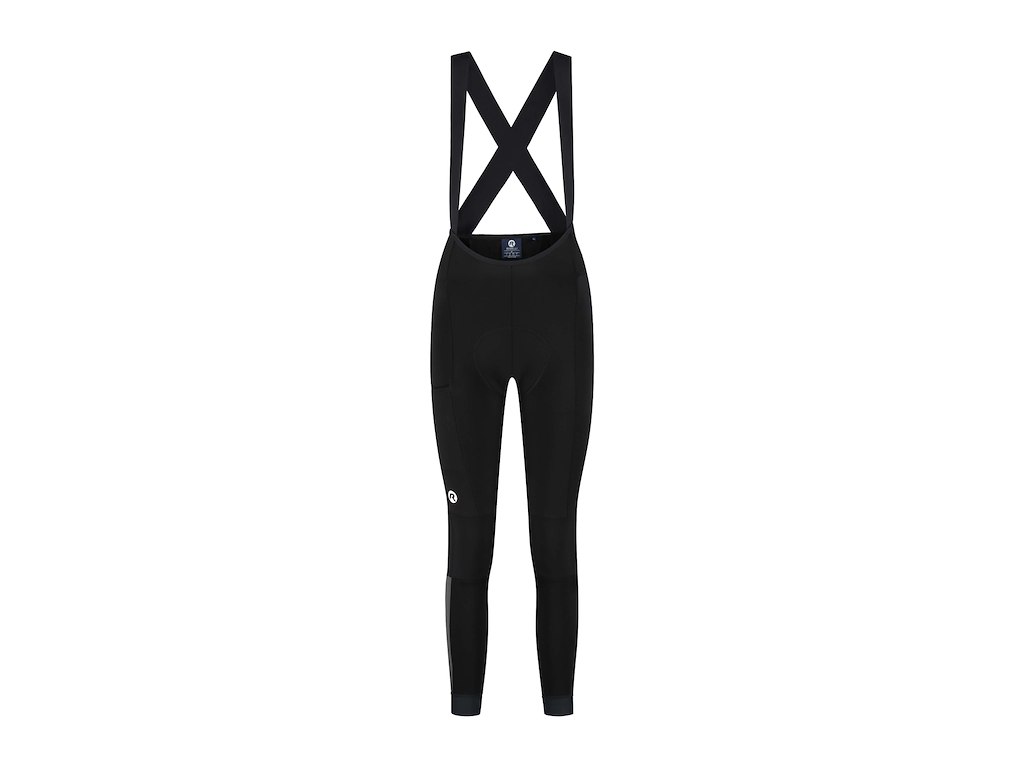Rogelli Distance II Lange bukser med seler - Dame - Sort - Str. XS