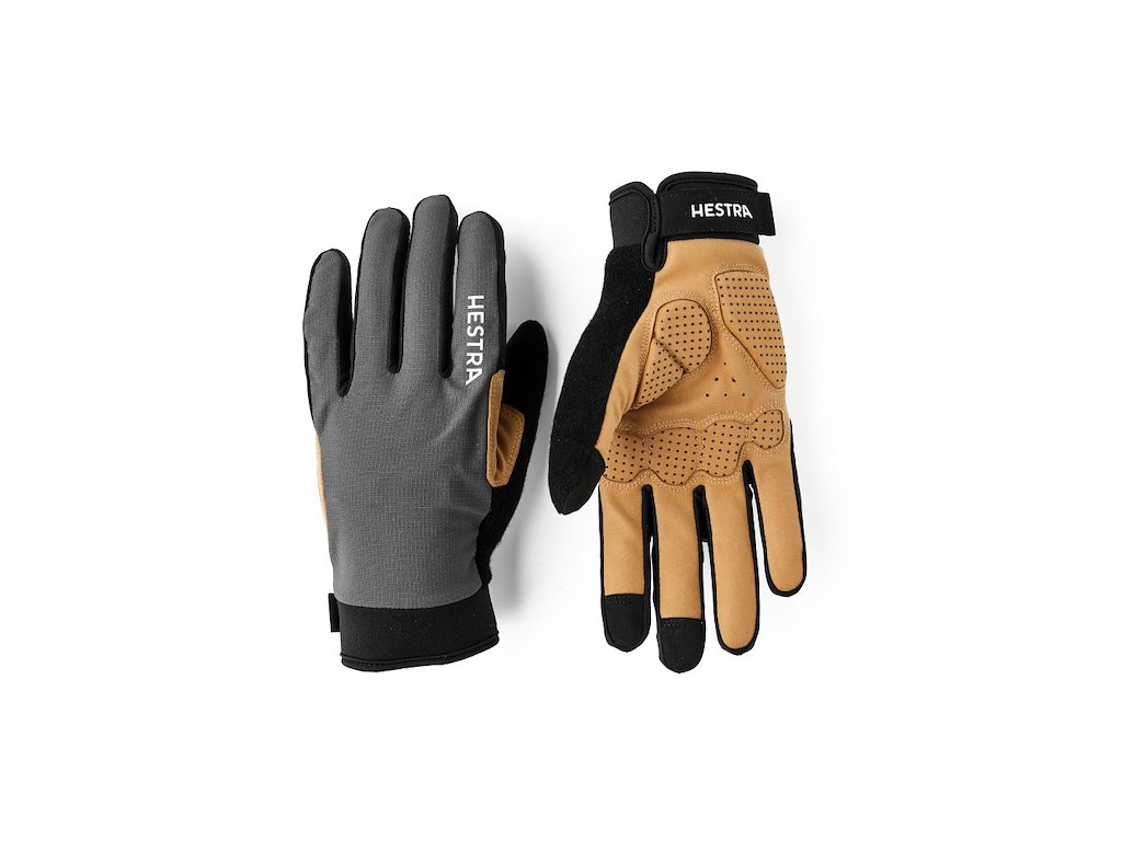 Hestra Bike Guard D3O - Cykelhandsker - Lange fingre - Grå - Str. 11/2XL