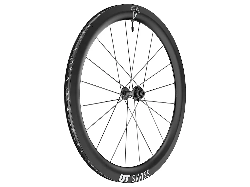 DT SWISS ARC 1400 700c 55mm forhjul skivebremse center lock E-Thru carbon
