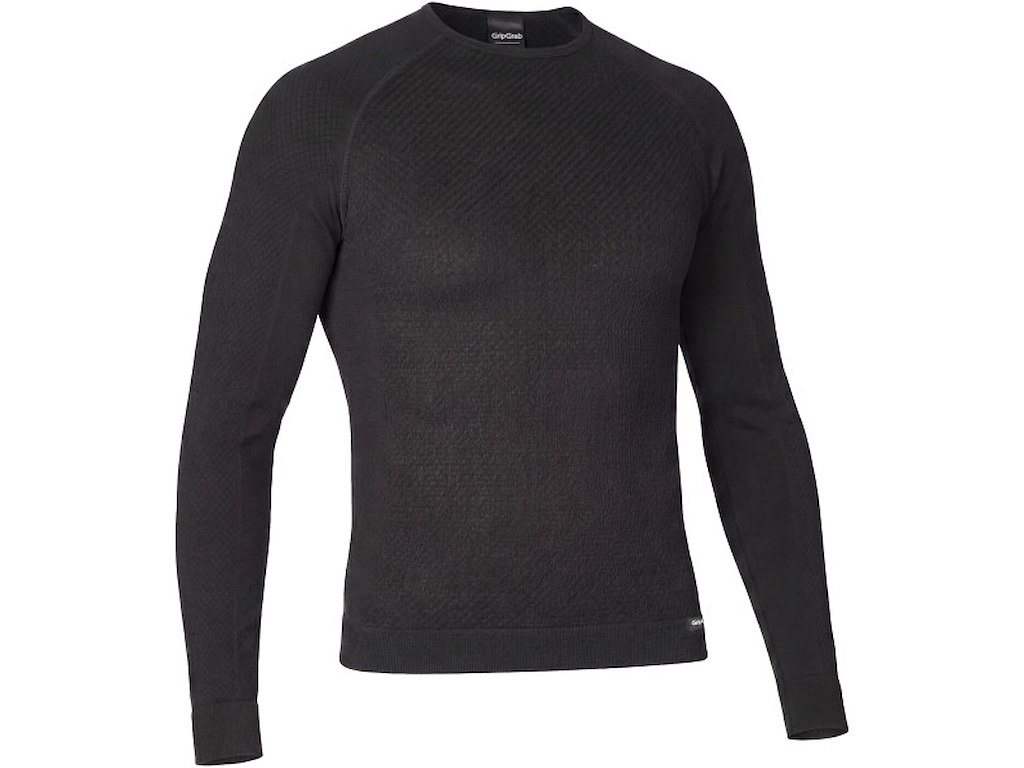 GripGrab PACR vinter langærmet seamless baselayer sort herre