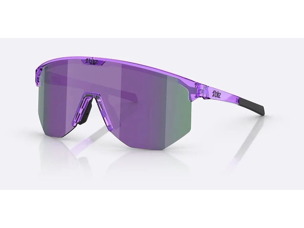Bliz Hero XXL - Cykelbriller - Transparent Purple/Smoke/Purple Multi