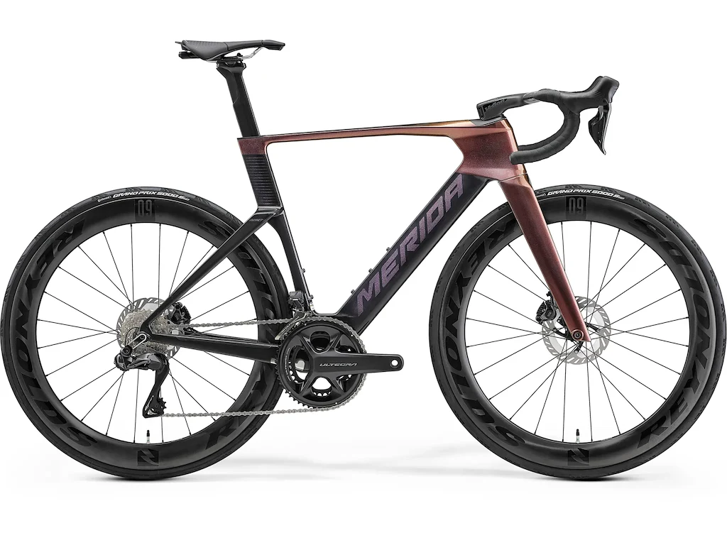 Merida Reacto 8000 racercykel carbon rainbow purple/black purple