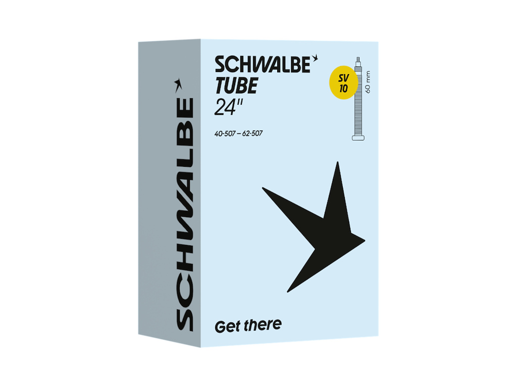 Schwalbe slange 24"x1,60-2,50 (40/62-507) med 60mm lang racerventil SV10