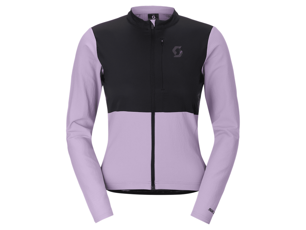 SCOTT Endurance Warm - Cykeltrøje - Lange ærmer - Dame - Lilla/Sort - Str. XL