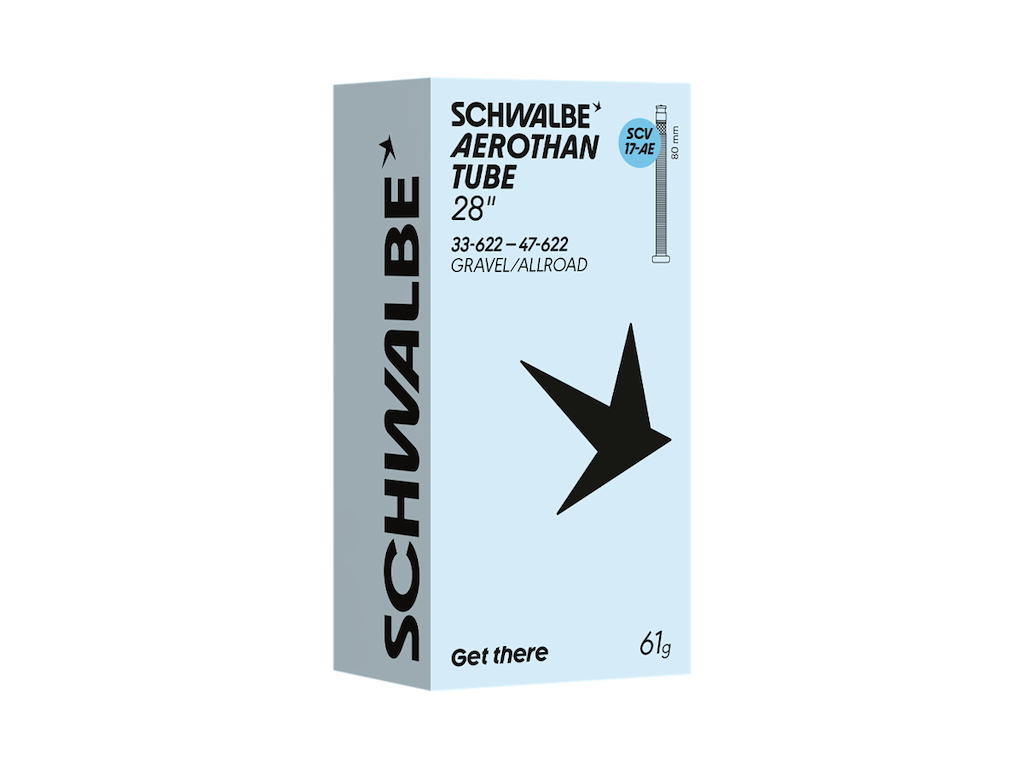 Schwalbe Aerothan slange 28" (33/47-622) med 80mm lang SV Clik ventil - SV17-AE