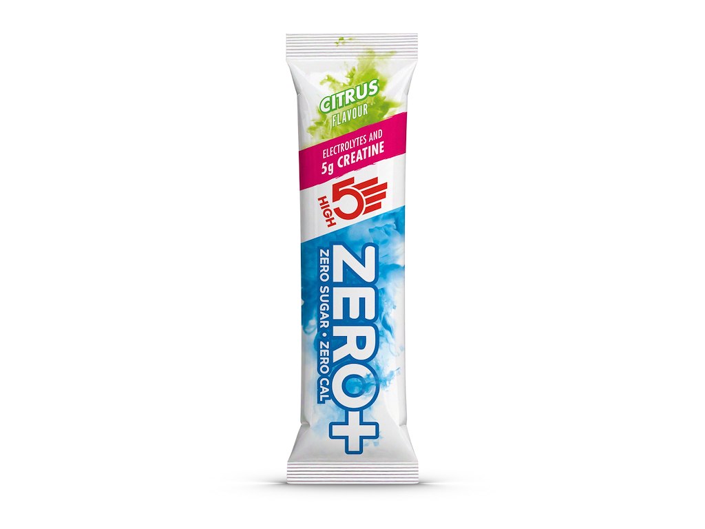 High5, Zero+ Creatine elektrolytter citrus tilsat 3 g kreatrin - Brev med 9,5 gram
