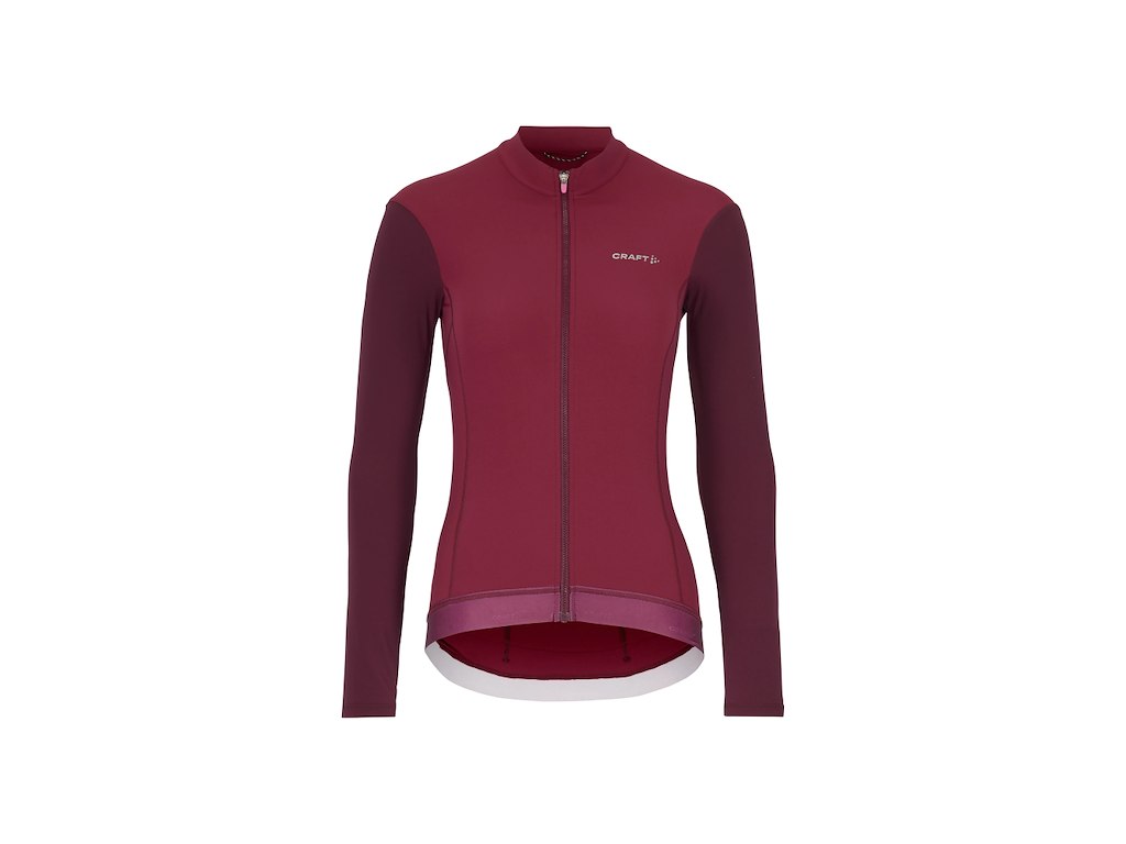 Craft Endur Training Cykeltrøje med lange ærmer - Dame - Berries/Purple - Str. M
