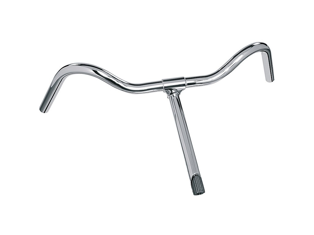 Ergotec Holland Lenker NSU Styr med stamme ø22,2mm 565mm bred - 300mm lang styrstamme - Sølv