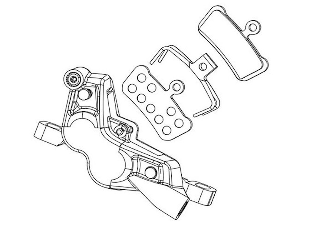 SRAM Rival AXS E1 reservedelskit til hydraulisk bremsekaliber