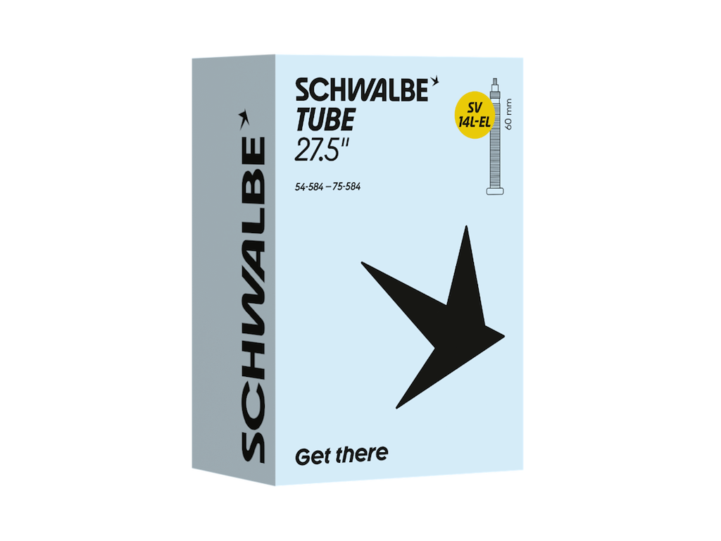 Schwalbe Extra Light slange 27,5"x2,10-3,00 (54/75-584) med 60mm lang racerventil SV14L-EL