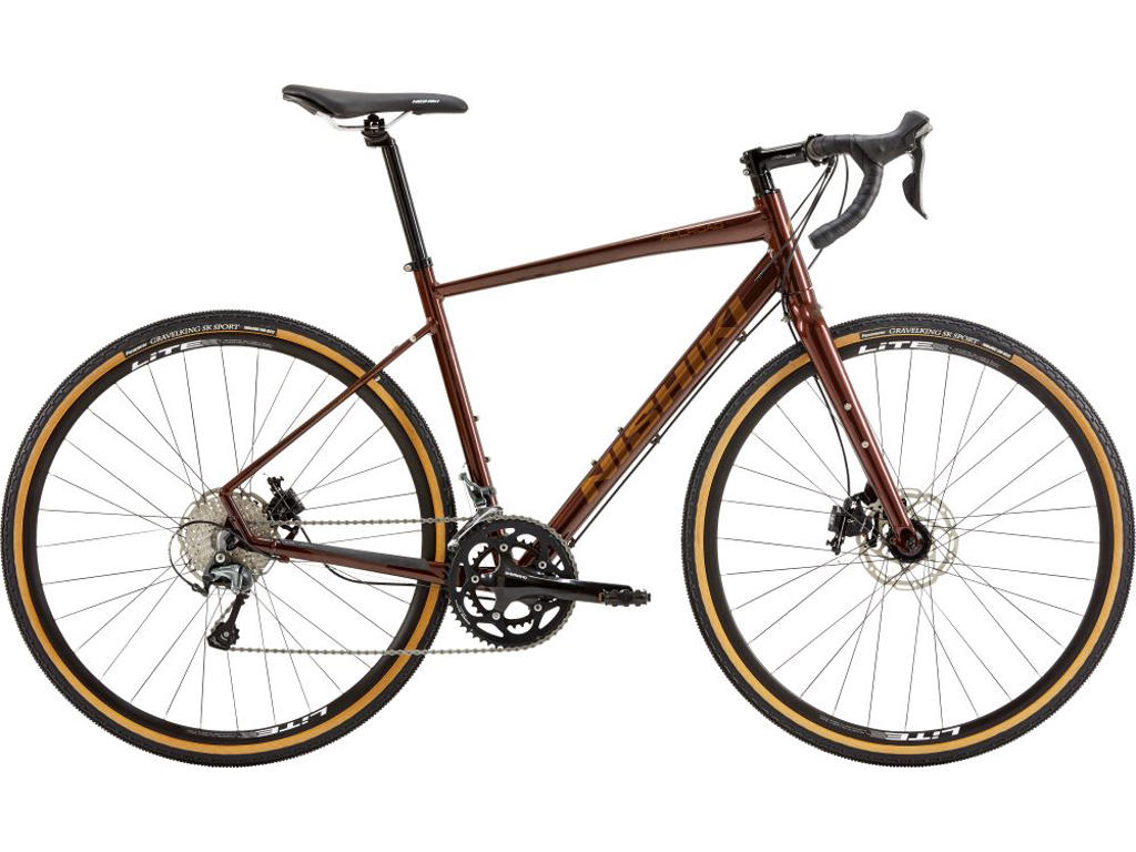 Nishiki All Road gravelcykel Tiagra 20 gear skivebremser brun
