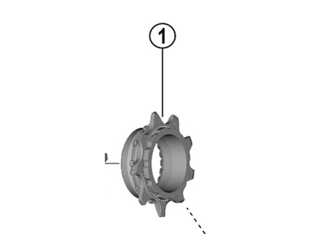 Shimano XTR M9200 lock ring og klinge 9T 12 gears kassette