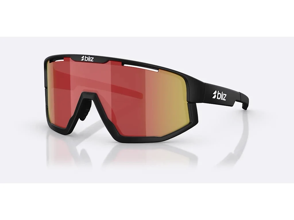 Bliz Vision Large - Cykelbriller - Matsort/Brown/Red Multi
