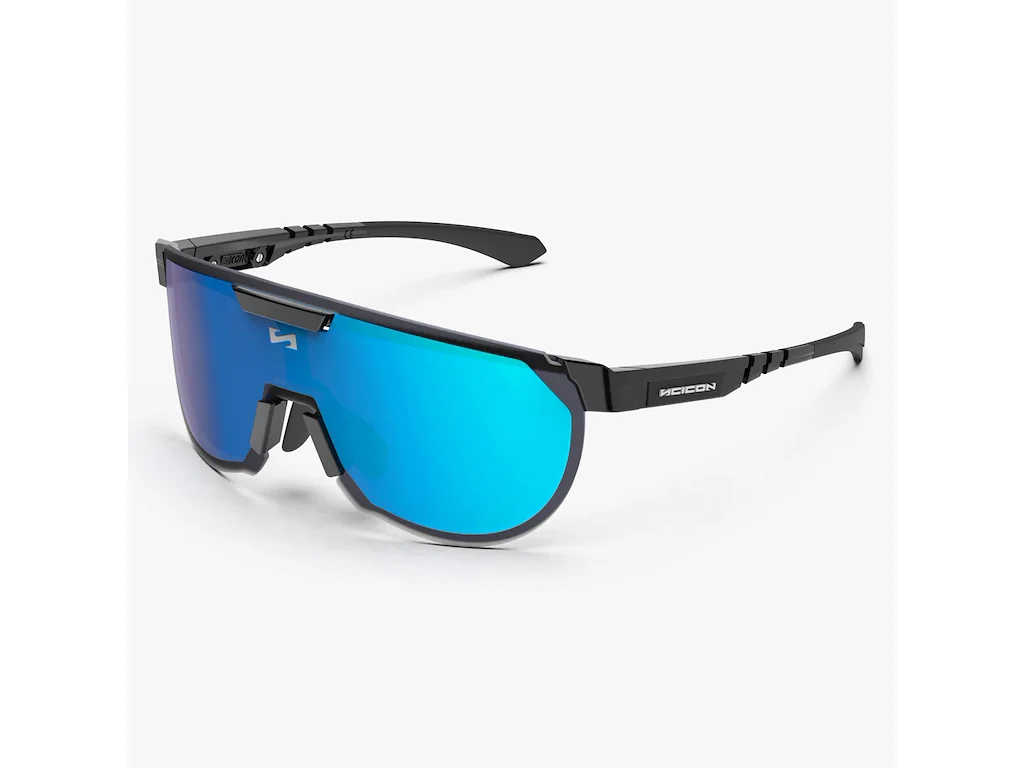 Scicon AEROTRAIL cykelbriller black gloss/multimirror blue