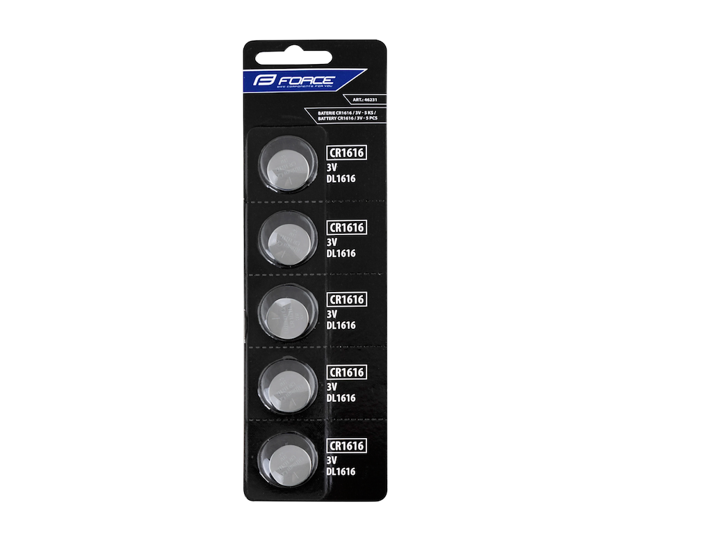 FORCE CR1616 Batterier - 5 Pak