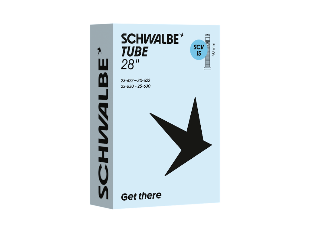 Schwalbe slange 28" (23/30-622/630) med 40mm SCV Clik ventil - SCV15A