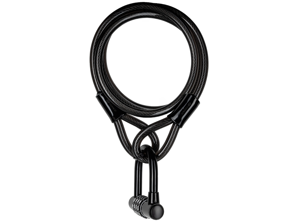 Force DUO U-Lock med wire 150 cm kode sort