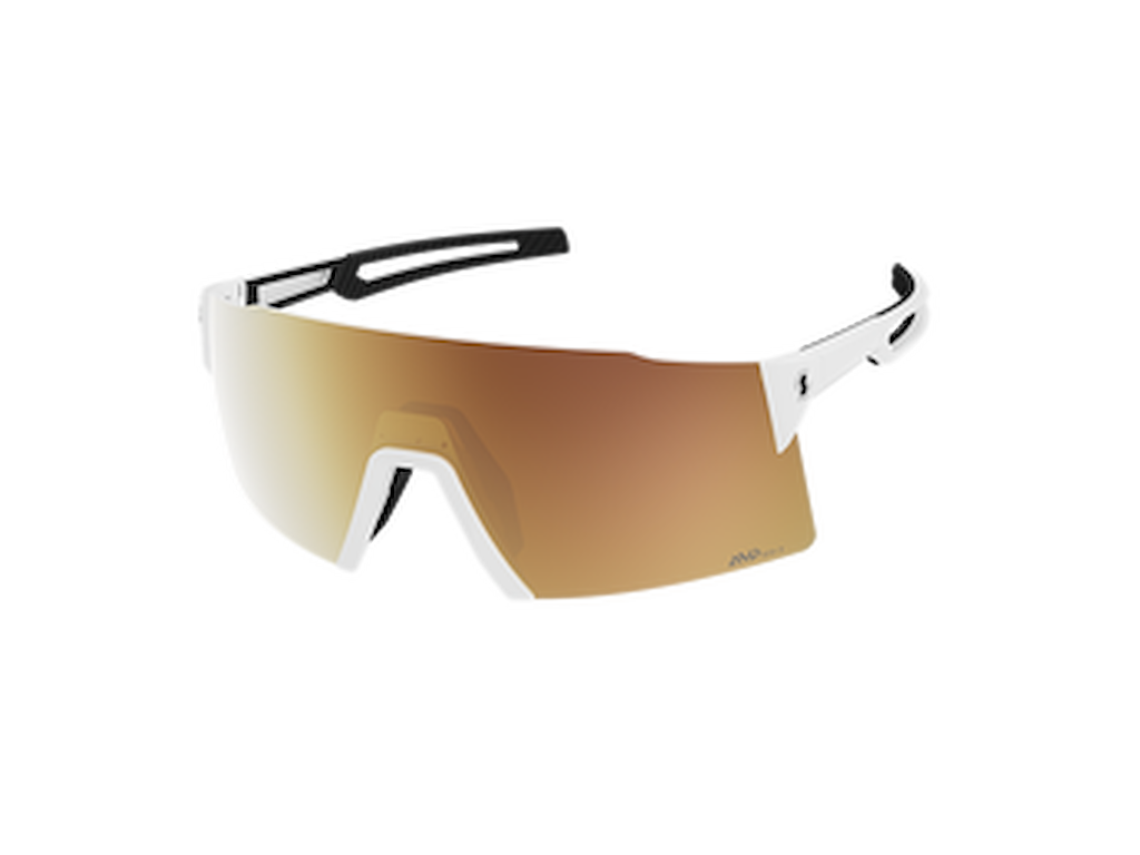 SCOTT Stride Compact LS - Cykelbriller - Hvid/AMP LS Gold Chrome
