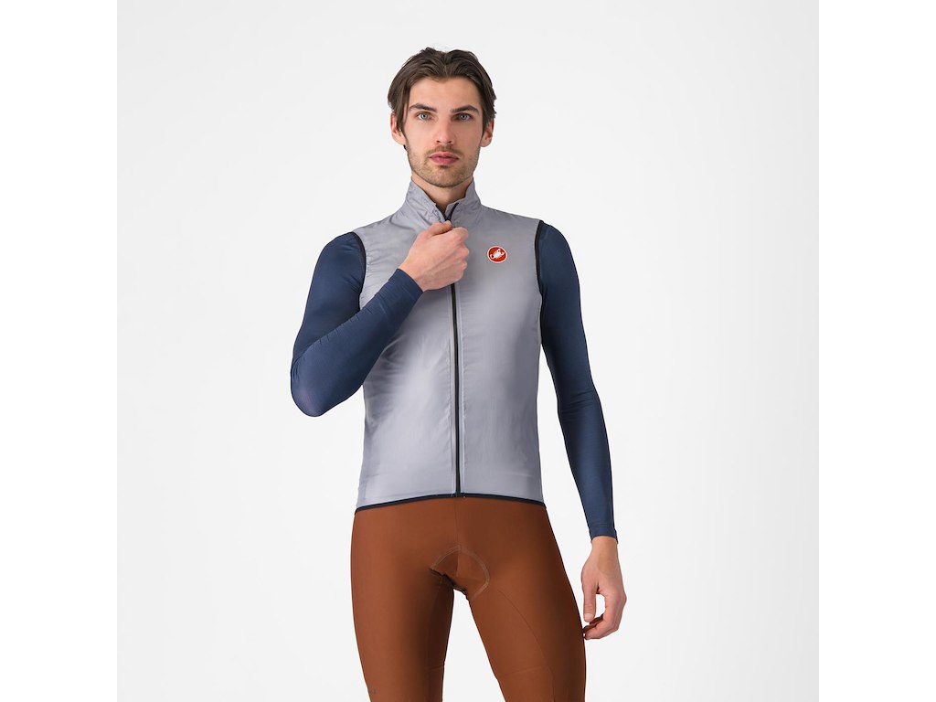 Castelli Aria Vest - Cykelvest - Silver Gray - S