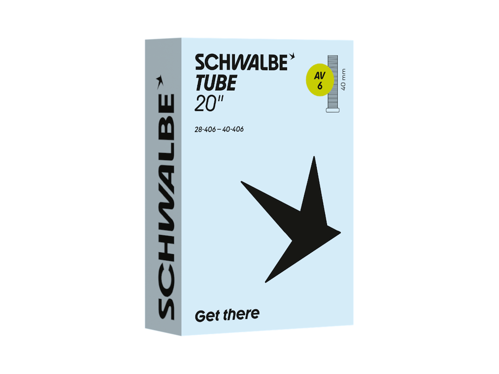 Schwalbe slange 20"x1,10-1,60 (28/40-406) med 40mm lang Autoventil AV6