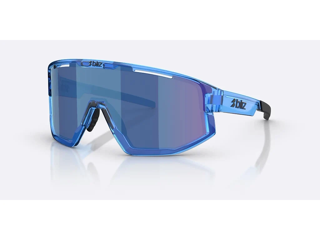 Bliz Fusion XX-Small - Cykelbriller - Transparent Blue/Smoke/Blue Multi