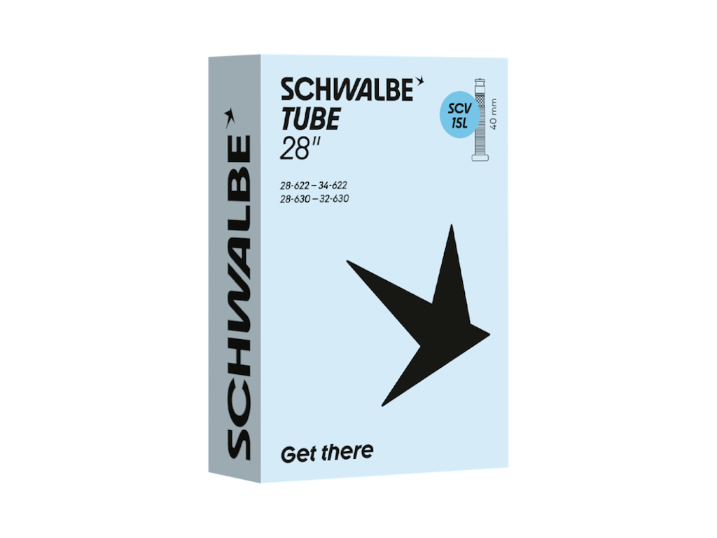 Schwalbe slange 700c/28"x1,10-1,40 (28/34-622/630) med 40mm lang SCV Clik ventil SCV15L