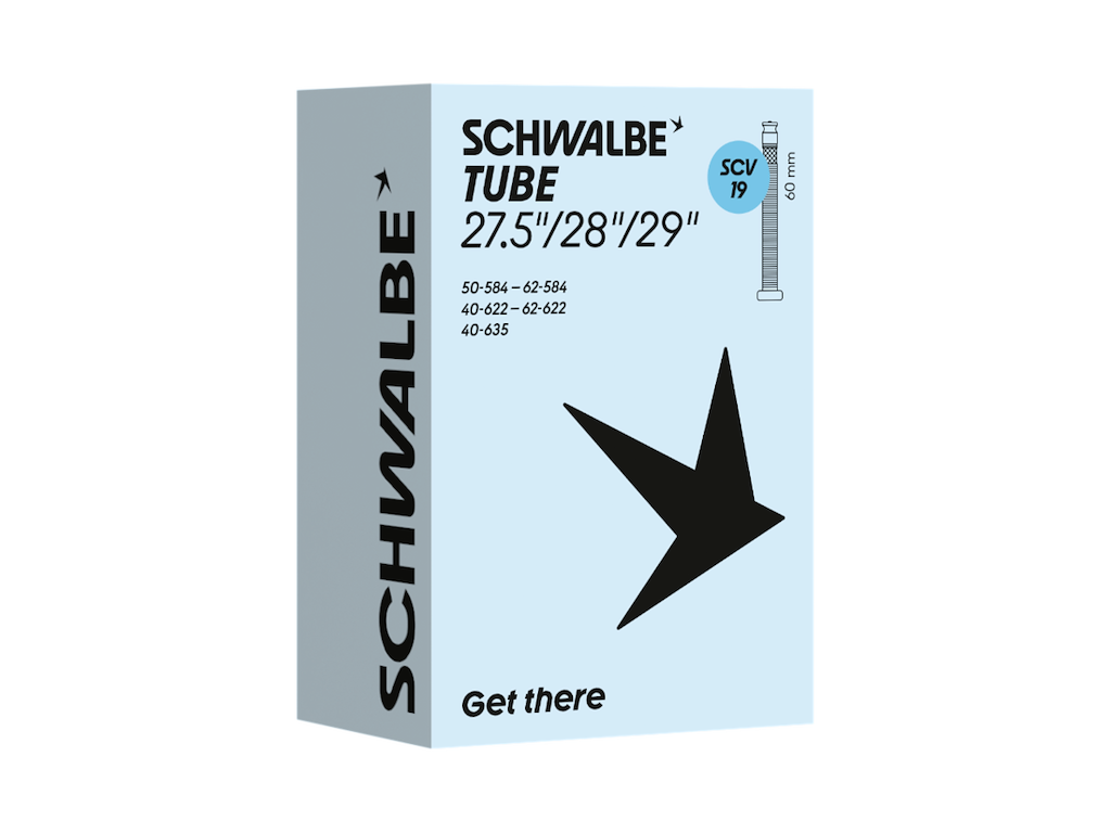 Schwalbe slange 27,5-29" (40/62-584/635) med 60mm SCV Clik ventil - SCV19