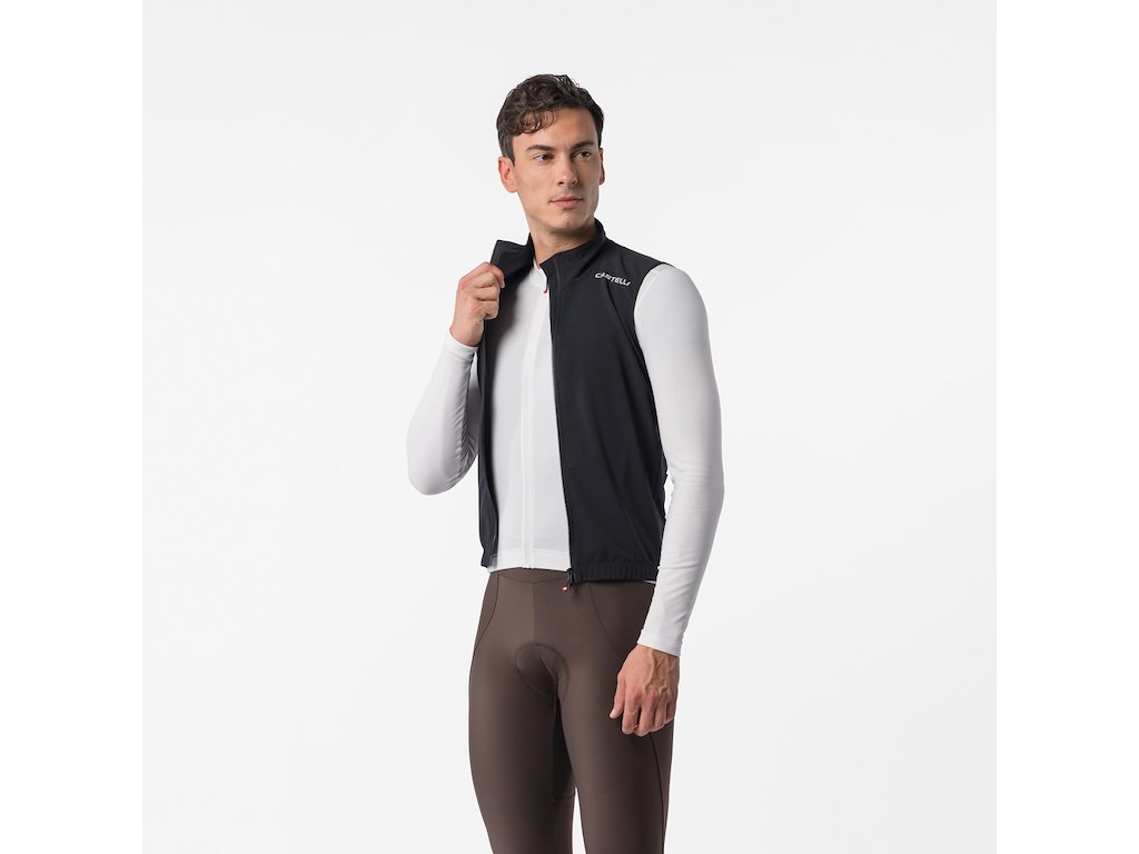 Castelli Espresso 2 Vest - Cykelvest - Herre - Sort/Hvid - Str. XS
