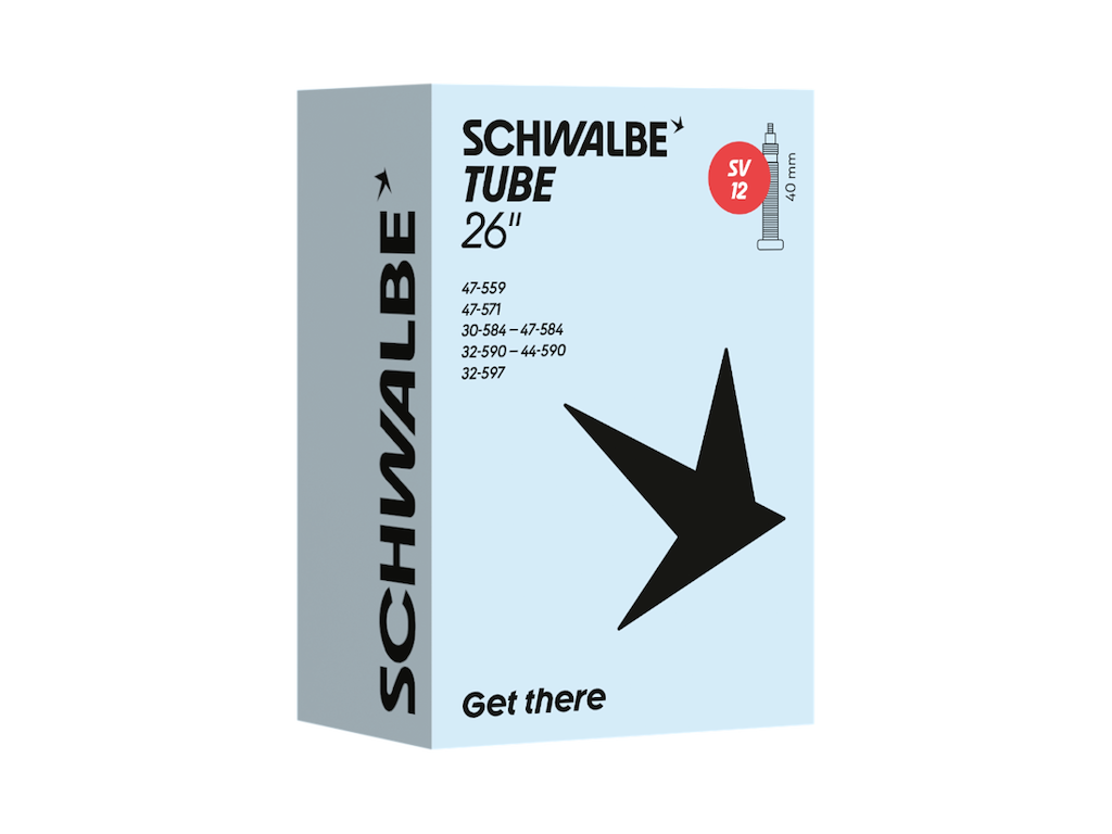 Schwalbe slange 26/27,5"x1,20-1,90 (30/47-559/597) med 40mm lang racerventil SV12