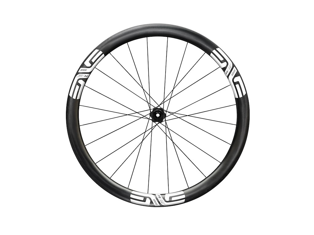 ENVE SES 3.4 baghjul Race 700c XDR Body Center Lock disc og E-Thru 12 x 142mm med hvide stickers