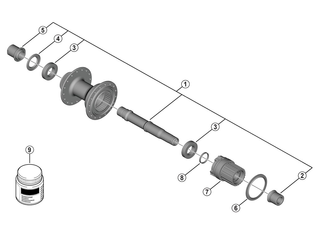 Shimano kassettehus til bagnav model FH-TC600