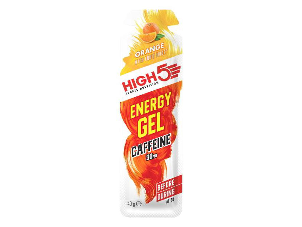 High5 EnergyGel+ Appelsin 40 gram Koffein bedst før 31/7-2026