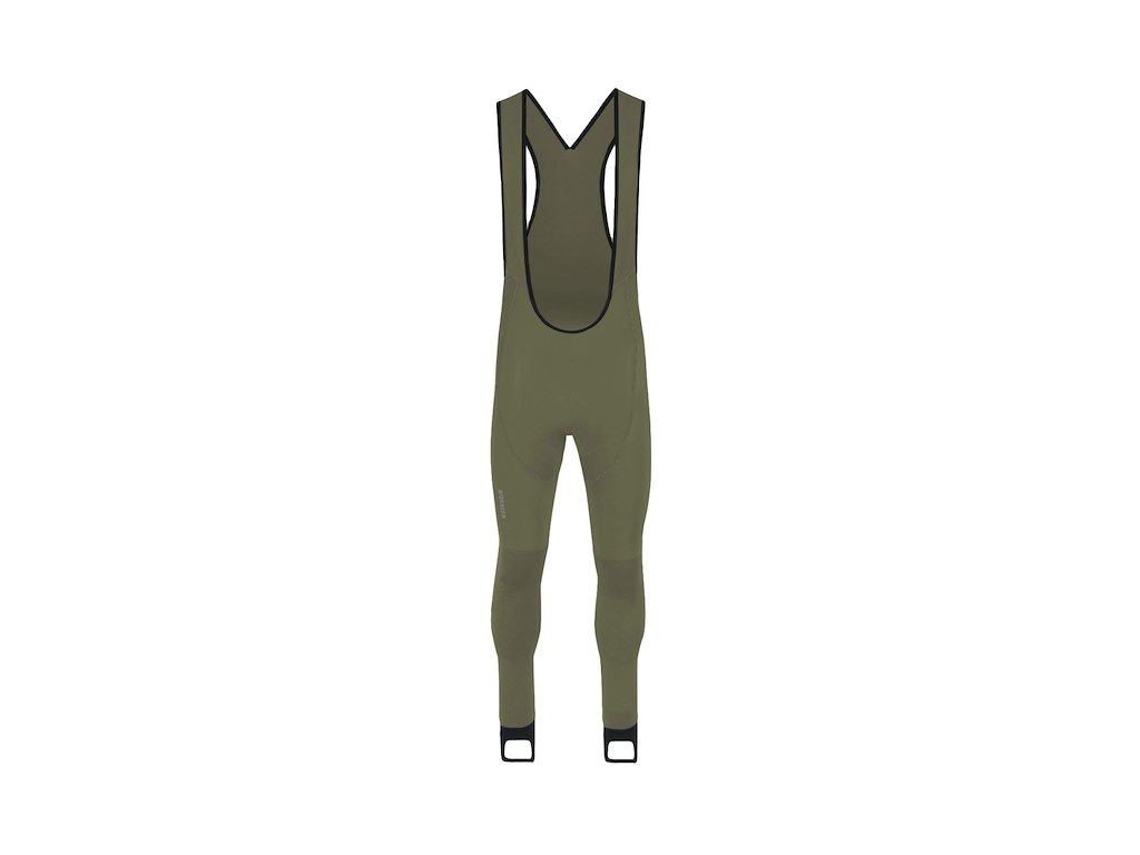 Bioracer Tempest Gravel Lange bukser med seler - Herre - Thyme Green - Str. S