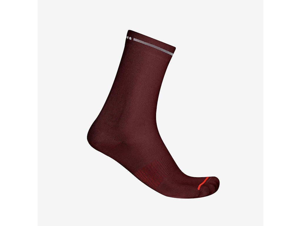 Castelli Premio Evo 18 Sock - Cykelstrømper - Deep Bordeaux - SM