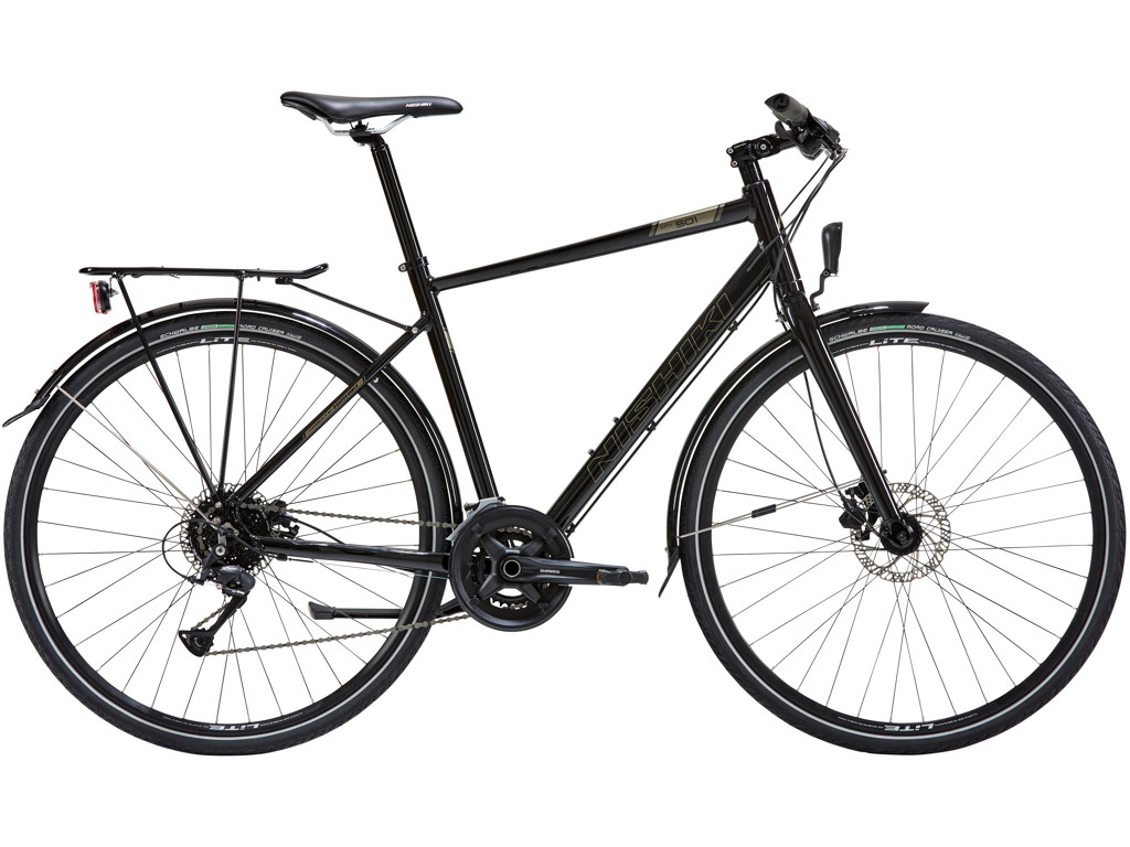 Nishiki City 501 citybike 18 gear Shimano Acera skivebremser sort herre