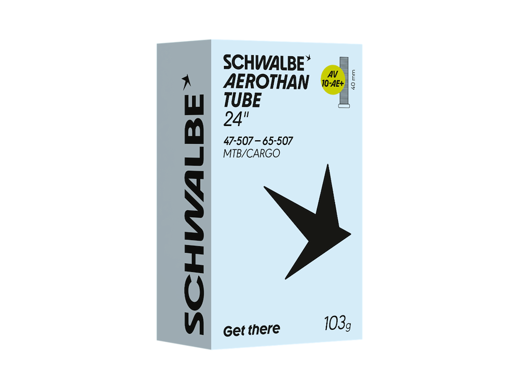 Schwalbe Aerothan Plus slange 24" (47/65-507) med AV ventil - AV10-AE+