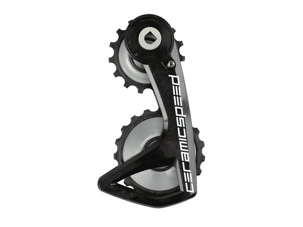 CeramicSpeed OSPW RS ALPHA for Sram Force E1 og Rival E1 Sølv Team logo