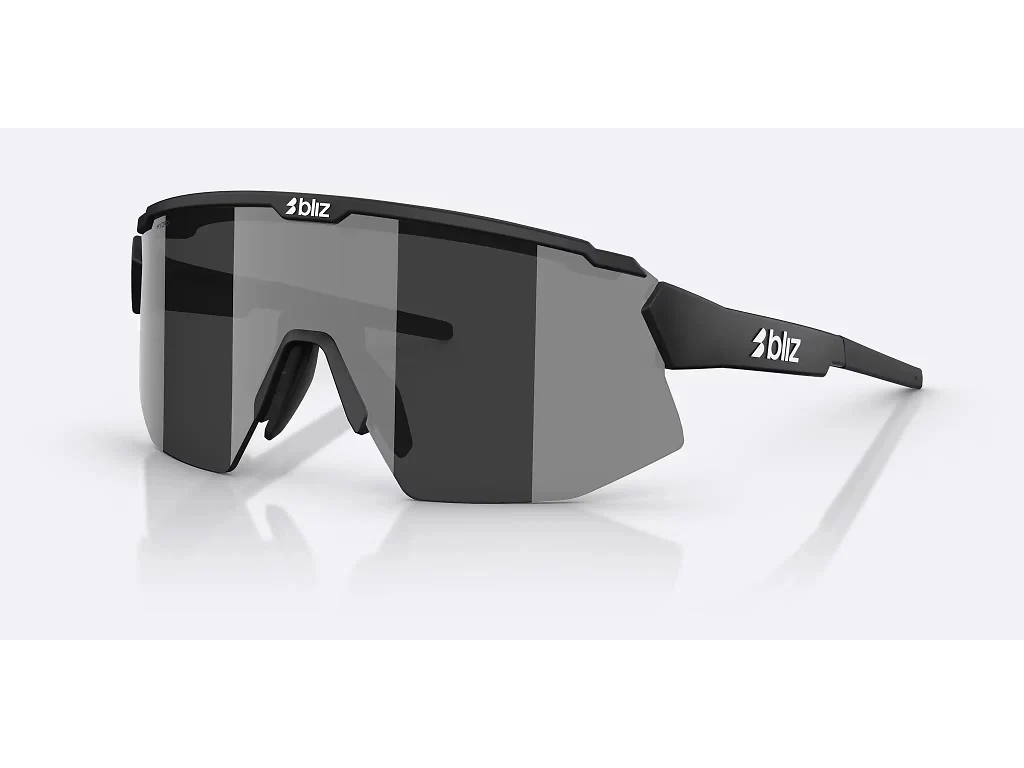 Bliz Breeze Small - Cykelbriller - Matsort/Smoke/Silver Mirror