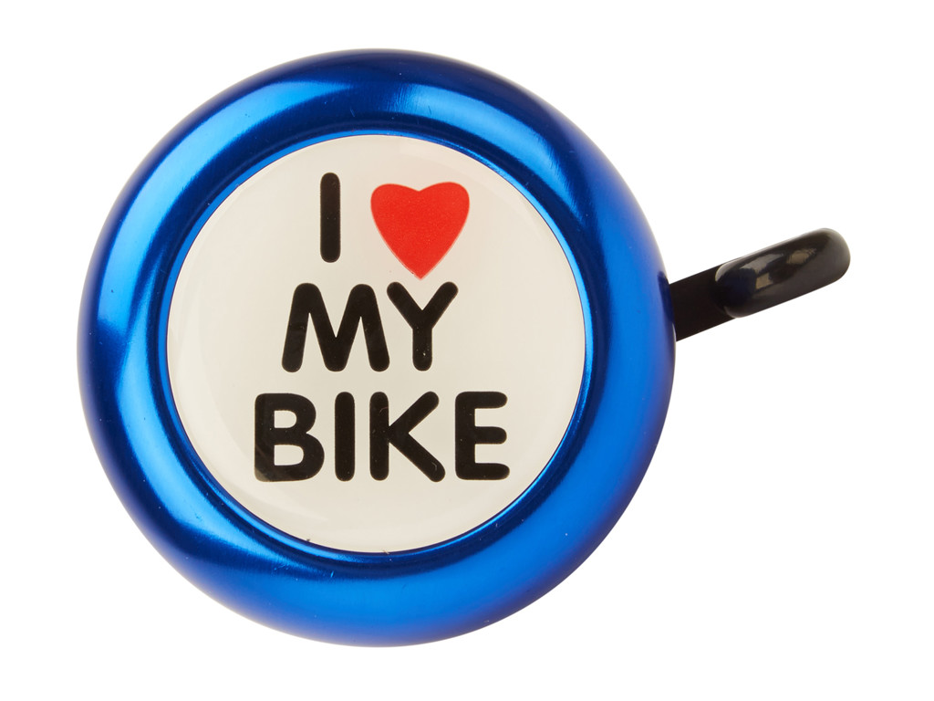 OnGear ringeklokke I love my bike blå