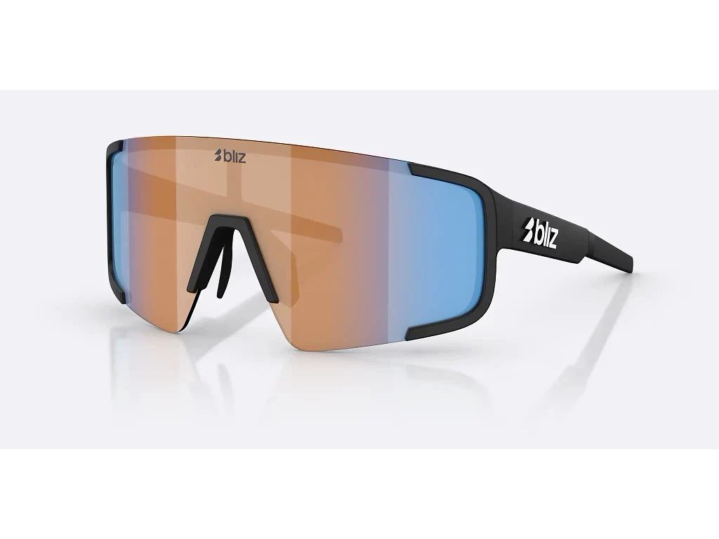 Bliz P003 Large - Cykelbriller - Matsort/Nano Optics Nordic Ligh Coral - Orange w Blue Multi