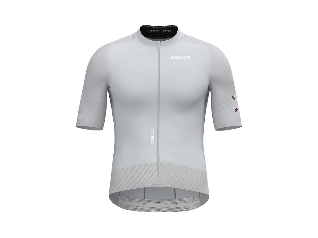 Bioracer Epic Essential Jersey - Cykeltrøje - Korte Ærmer - Herre - Cool Grey - S