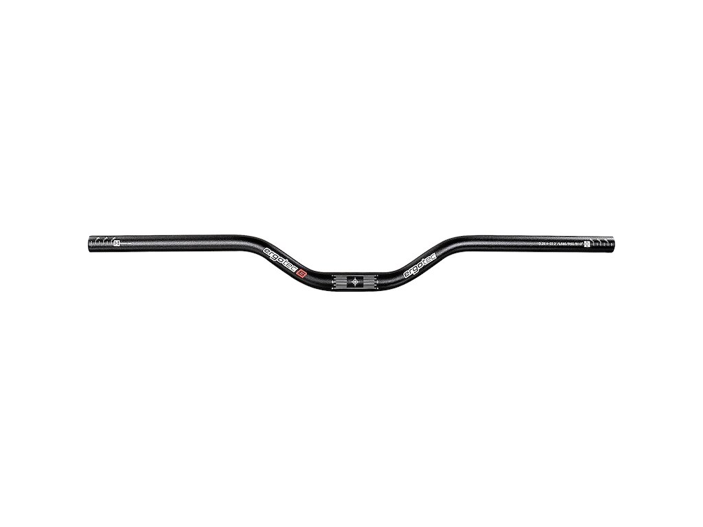 Ergotec riser styr 50 MTB Ø25,4 mm 680 mm bred safety level 6 sort