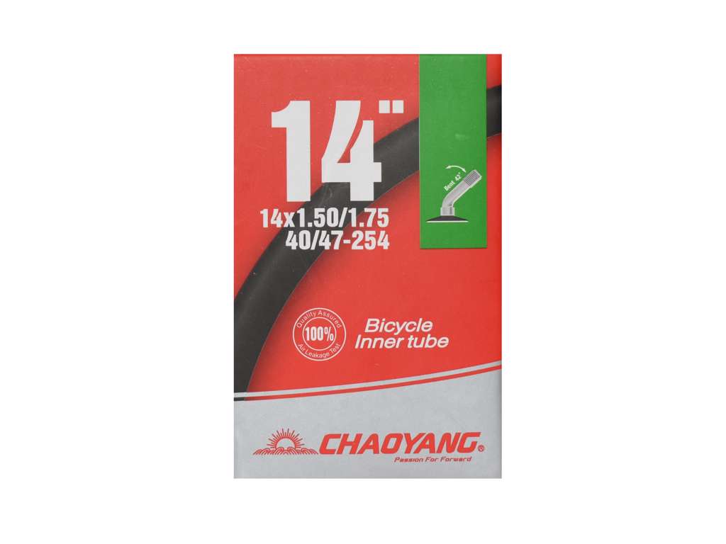 Chaoyang slange 14"x1,50-1,75 med vinklet 42 ° autoventil