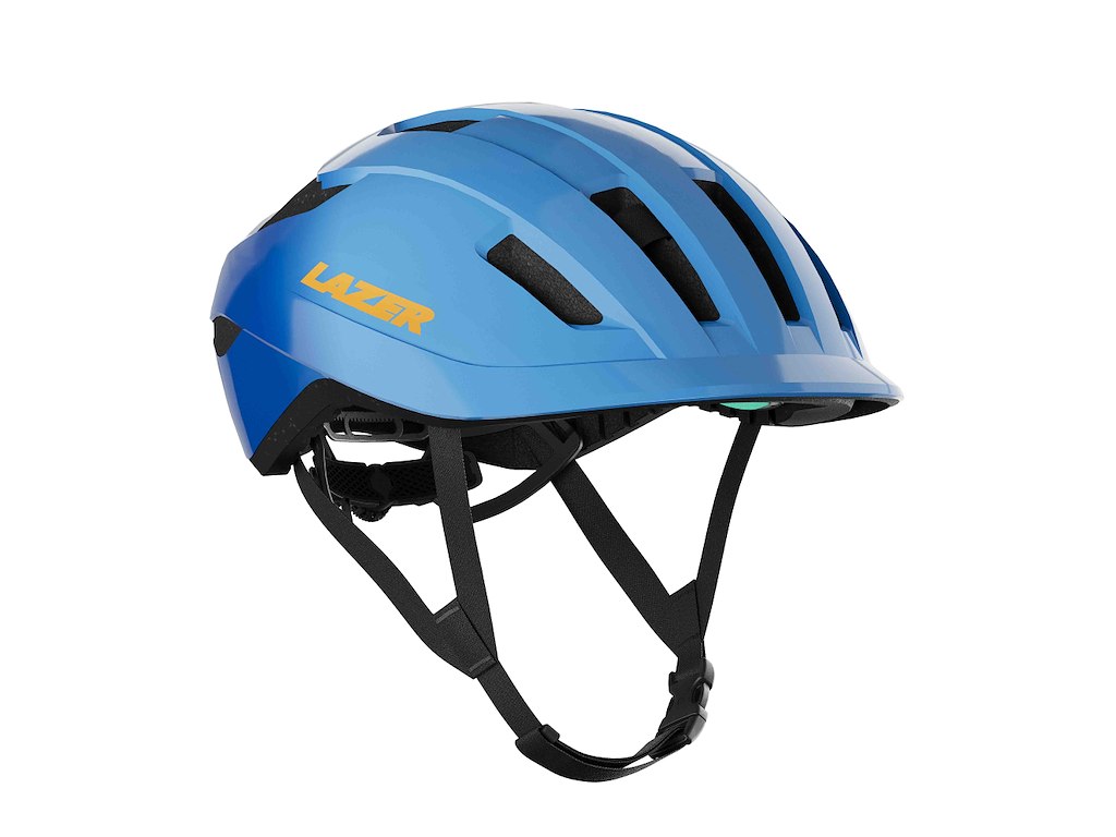 Lazer J1 KinetiCore cykelhjelm 50-56 cm blue mountain junior
